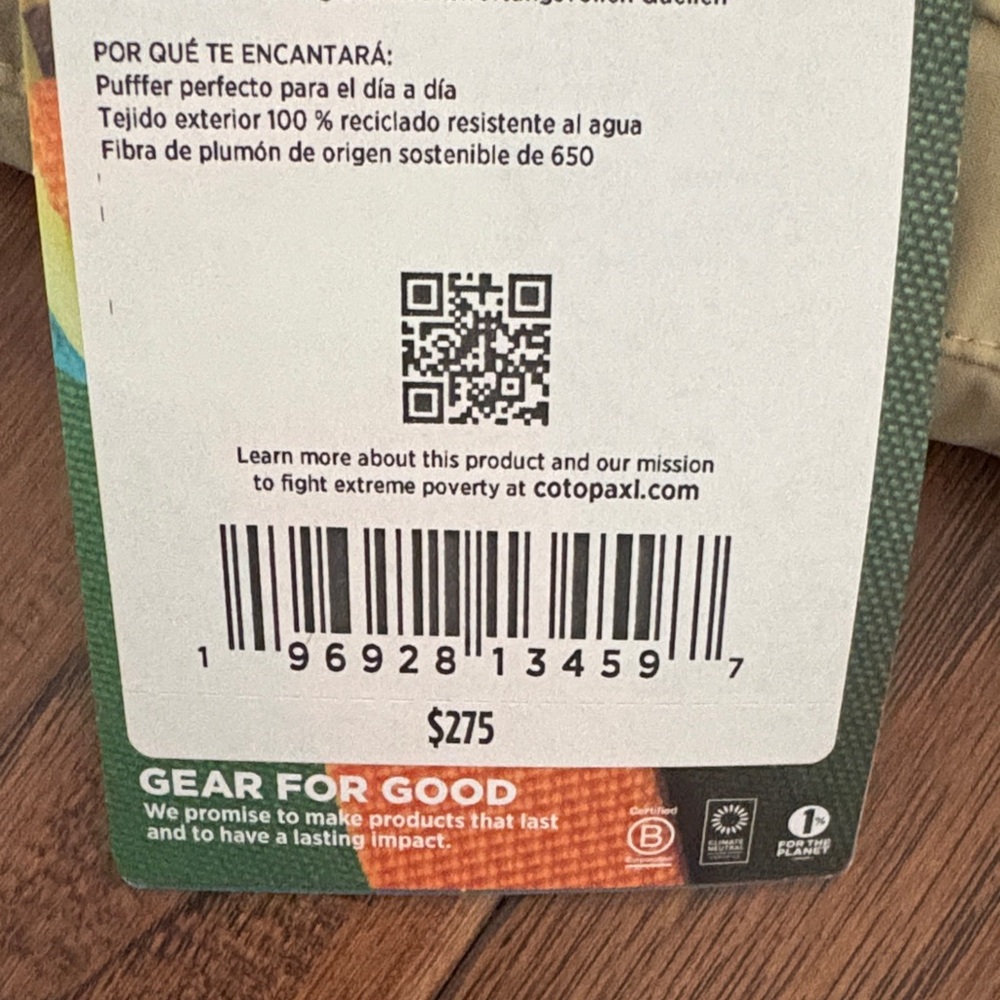 Cotopaxi Women’s NWT Beige Puffer Jacket with under layer 🦙 🏔️ - Picture 5 of 14